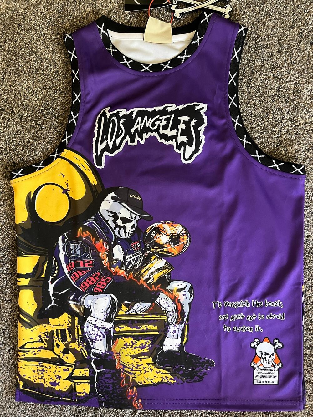 Brand X XL Los Angeles #8 Bryant Purple Jersey (NWT)